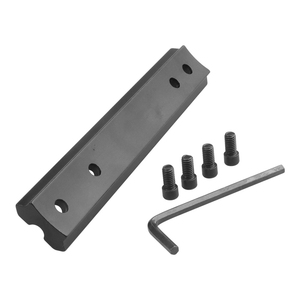 118mm Length 4 Hole 11 Slot Rail Base 21mm Interface Aluminum Alloy Outdoor Hunting Tactical <b>Bracket</b> - Product Image 1