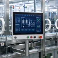 Nodka ODM OEM Panel PC Industrial de 21 Pulgadas LCD FHD 1920x1080 DC 12-24V con Pantalla Táctil Capacitiva para Montaje - En Stock
