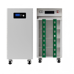 专业金属板电池外壳 15kW 48V/51.2V LiFePO4 家用储能箱 壁挂式立式电池箱 - Product Image 1