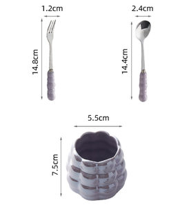 Gốm nhà bếp Bạc chủ với thép không gỉ muỗng nĩa và Caddy chủ cho Countertop - Product Image 6