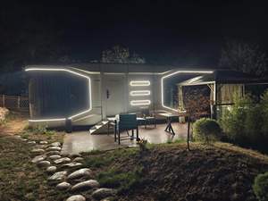 Capsule spatiale modulaire en acier, maison mobile préfabriquée avec cuisine et salle de bain pour hôtels et chambres d'hôtes - Product Image 5