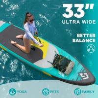Fabrication en Chine SUP personnalisé Double couche 11 '* 33 ''* 6'' Stand up Paddle Board gonflable Sup Board eau surf sève