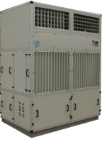 Unidad de tratamiento de aire de compresor de desplazamiento hermético refrigerado por agua para techo para centro de datos y refrigeración de sala de servidores 100kW 25000CMH