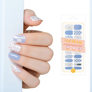 Nail Manicure Stickers Design Wraps Designer Logo Nail <strong>Strips</strong> - Product Image 4