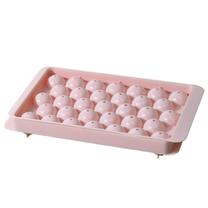 Lebensmittel qualität Silikon Kreis Eiswürfel schale mit Deckel Runde Eiswürfel Form für Gefrier schrank & Eismaschine Custom Logo - Product Image 5