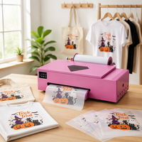 Imprimante DTF FCOLOR en promotion pour films PET, machine d'impression textile A3 rose pour vêtements, t-shirts, casquettes et autres articles vestimentaires