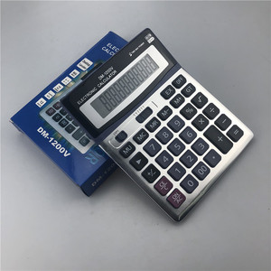 Dm1200v Desktop Calculator 12 Digit Solar Power Office Use - Product Image 1