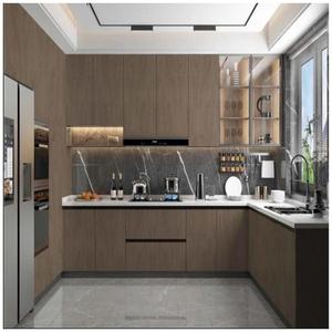 Vente en gros Armoire de cuisine moderne Guangzhou Meubles en bois massif Armoires de cuisine pour la maison - Product Image 3