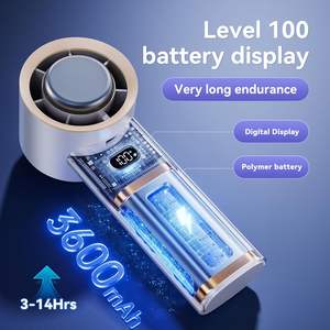 Ventilador de Mano Portátil Recargable USB Inteligente Mini Personalizado al por Mayor con Control Táctil de 3 Velocidades y Logotipo para Uso en Coche y Exteriores - Product Image 3