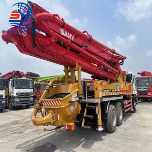 Camion pompe à béton Mercedes d'occasion Sany, 37m, 3 essieux, 46m, 49m, 4 essieux, moteur diesel, hydraulique, avec tuyau d'extrémité - Product Image 6
