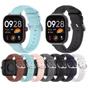 Para Xiaomi Redmi Watch 4 Smartwatch <span class=keywords><strong>Correa</strong></span> de cuero Interfaz de <span class=keywords><strong>metal</strong></span> Reemplazo <span class=keywords><strong>Correa</strong></span> Pulsera para Xiaomi <span class=keywords><strong>Mi</strong></span> <span class=keywords><strong>Band</strong></span> 8 Pro - Product Image 2