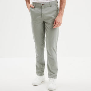 กางเกงชิโนผ้าแคนวาสยืดสำหรับผู้ชาย เอวกลาง ทรงขาตรง ผ้าไม่ยับ ใส่สบาย เหมาะสำหรับใส่ในชีวิตประจำวันและงานมืออาชีพ - Product Image 2