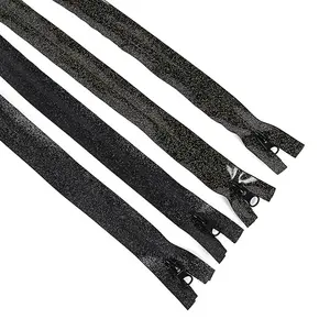 Factory wholesale pure black no pattern waterproof zipper roll No. 3. No. 5, No. 7 customizable zipper