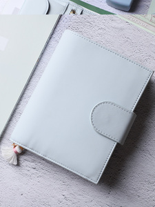 Tùy chỉnh A4 A5 A6 A7 PU da Vòng chất kết dính kế hoạch máy tính xách tay bìa Ngân sách chất kết dính với tiền mặt nhồi phong bì chương trình nghị sự Ví - Product Image 3