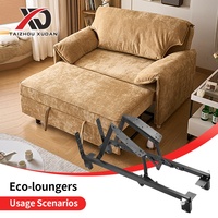 Canapé-lit moderne en acier de bonne qualité avec mécanisme de levage réglable, pliant, escamotable, à charnières accordéon, pour mobilier de chambre d'hôtel