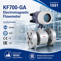 KF700-GA DN15 hingga DN150 ±0.2% Akurasi Tinggi F46/PFA Line RS485 HART Tekanan Tinggi Hingga PN 26MPa Flowmeter Elektromagnetik