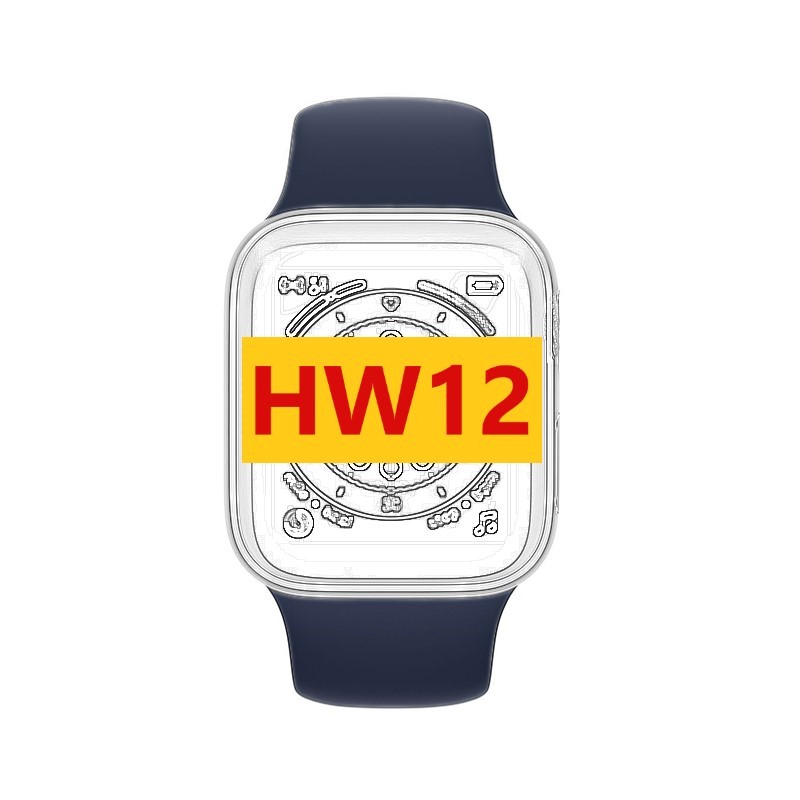 2021 Hot Arrival Real Heart Rate Monitor Fitness Tracker Full IPS Screen Colorful Smartwatch iwo HW12 Reloj Smart watch