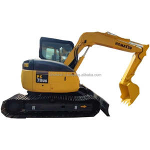 Komatsu รถตักดินขนาดเล็กแบบใช้ PC78US รถตักดินขนาดเล็ก7ตัน7.8ตันตลับลูกปืนมอเตอร์เครื่องยนต์ดั้งเดิมของญี่ปุ่น - Product Image 1