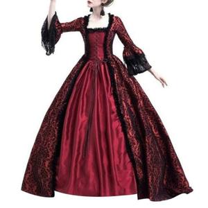 <span class=keywords><strong>2022</strong></span> vestido de baile victoriano <span class=keywords><strong>Medieval</strong></span> Vintage para mujer disfraz de princesa renacentista para juerga navideña - Product Image 3