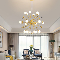 Vente en gros en ligne de lustres contemporains Sputnik Globe, luminaires suspendus en verre blanc de style nordique du milieu du siècle, pour salle à manger