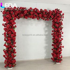 LEDA Wholesale Silk 3D White Flower <b>Arch</b> Backdrop Decor For <b>Wedding</b> Decorations - Product Image 2