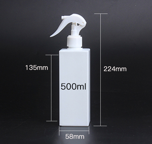 ขวดเคมีทรงเหลี่ยม HDPE ขนาด 400 มล. ยี่ห้อซินรุ่นจิน บรรจุภัณฑ์พลาสติกสีขาว พร้อมหัวฉีดพ่นละเอียดพิเศษ จัดจำหน่ายโดยผู้ผลิตโดยตรง - Product Image 3