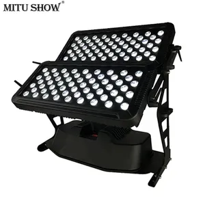 MITUSHOW – lumière de scène LED imperméable pour l'extérieur, DMX 120 pièces RGBW, lumière de lavage murale Double tête couleur ville pour mariage