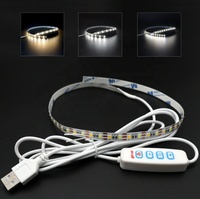 Interruptor de atenuación de color para luz LED de 5V con cable de carga a juego, interruptor en línea de encendido/apagado, cable de alimentación USB macho