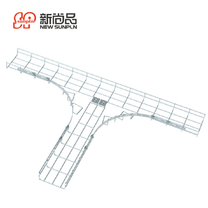 大容量丝网电缆桥架支撑系统镀锌钢电力系统电缆管理 - Product Image 1
