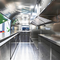 Remorque alimentaire en acier inoxydable de 3,8 m, camion de restauration rapide personnalisé, chariots à maïs remorquables, voitures de restauration pour hot-dogs, pour la vente en extérieur