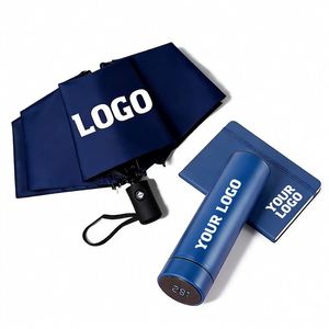Custom Logo Printed Promotion Business Gifts Three Fold Umbrella Gift Umbrellas for the Rain - Product Image 1