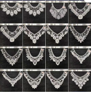 Apliques de Encaje para Cuello de Prendas al por Mayor, Encaje Bordado Cosido para Ropa - Product Image 3