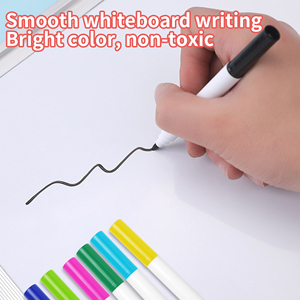 12 لونًا قابلة للمسح علامات السبورة البيضاء الملونة غير السامة علامات الفن المكتب واللوازم المدرسية أقلام أدوات الرسم - Product Image 3