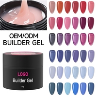 Gel de construction pour ongles OEM Pro Factory 50g, gel dur pour extension d'ongles, gel UV professionnel longue durée, gel de construction pour ongles pour salon