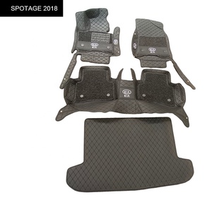 Alfombrilla para el suelo del coche 7D para todo tipo de clima, alfombrillas para el suelo del coche 7D de cuero de doble capa con buen ajuste, uso para <span class=keywords><strong>SPOTAGE</strong></span> 2018 - Product Image 2