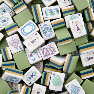 Mahjong Americano Profesional de 160 Fichas con Laminación Tectónica Stratificada Willow-Chroma Matrix - Product Image 1