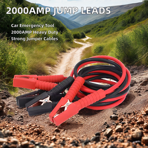 Nhiệm Vụ Nặng Nề 500 600 800 1000 Amp Rối Pin Booster Cáp, 12 Chân Miễn Phí Du Lịch Trường Hợp 6 4 2 1/0 Đo Nhảy Dẫn Cáp - Product Image 2