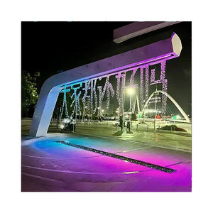 Fontaines d'eau dansantes de style moderne, rideau d'eau numérique avec lumière à motifs, fontaine pour parc, hôtel et décoration de jardin - Product Image 4