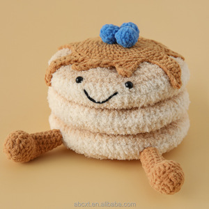 Petit mignon 10cm gâteau forme jouet fait à la main Crochet gâteau <span class=keywords><strong>d</strong></span>écoratif pour pâtisserie - Product Image 5