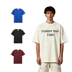 Camiseta Deportiva Personalizada Estilo Streetwear, Talla Grande, Holgada, 100% Algodón, Proveedor Popular, Camiseta de Moda con Cuello Redondo para Hombre - Product Image 1