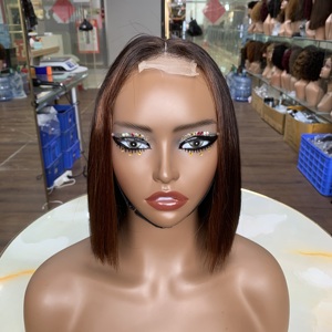 Perruque Bob Droite Populaire SDD, Cheveux Humains Vietnamiens Naturels et Réalistes, Lace Closure 2x6, Courte de 8 Pouces - Product Image 3