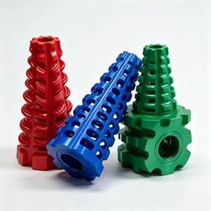 Conector Cónico Moleteado de Aleación de Aluminio Mecanizado por CNC, Piezas Mecanizadas Anodizadas Personalizadas de Múltiples Tamaños - Product Image 1