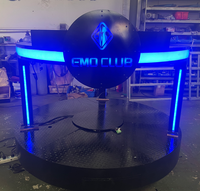 1.8m 2m diamètre led rotation dj scène avec table cabine pour boîte de nuit