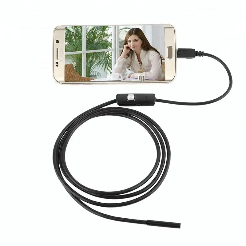 Inskam USB Inspection Camera USB Borescope Scope Camera with 8 LED Lights for Android PC Endoscope for Car AN97