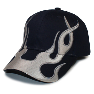 Casquette de baseball 2023 Flame Dad Hat noire et <span class=keywords><strong>marine</strong></span>, réglable, broderie, pour hommes et femmes - Product Image 2