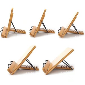 Bamboo Reading <b>Stand</b> 39cm x 28cm Adjustable Tablet Phone Holder For Books Sheet Music - Product Image 4