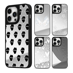Étui de téléphone portable argenté réfléchissant avec miroir pour iPhone 15 Pro Max 11 13 14 étui de miroir de maquillage étui de téléphone de luxe - Product Image 2