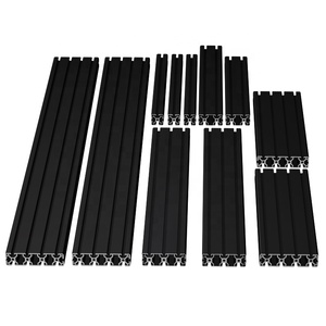 Sim Racing Rig Driving Cockpit Gaming 4080 40160 Black Anodized Aluminum Extrusion Profiles for Sim Racing <b>Frames</b> - Product Image 3