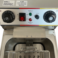 Friteuse électrique professionnelle de qualité commerciale en acier inoxydable 22L/26L/32L pleine taille pour ailes de poulet avec thermostat et minuterie