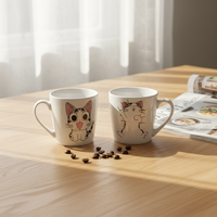 Vaisselle en céramique personnalisée de haute qualité, avec logo, pour le petit-déjeuner familial, compatible lave-vaisselle et micro-ondes, vente en gros, best-seller en Europe